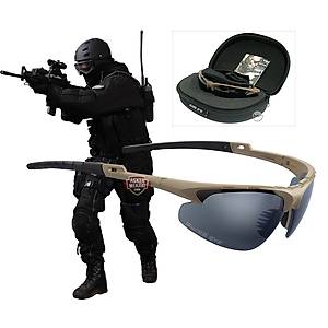 Swiss Eye Apache Tatcical Shotting Brown Glasses
