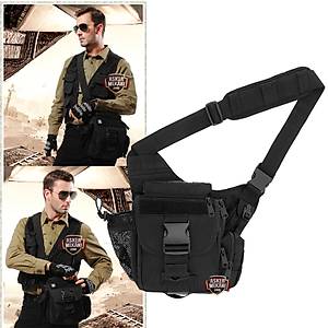 Military Tactical Messenger Bag Black