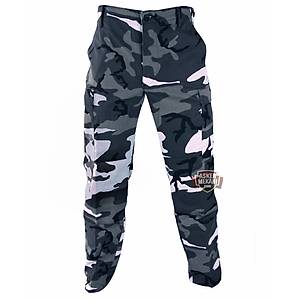 Military Pants Gray Urban Camo