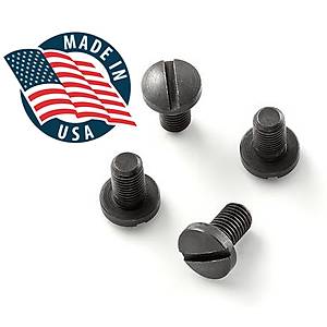 1911 Screws (4) Slotted Head Black