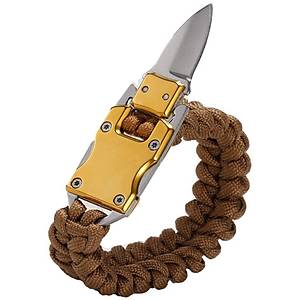 Paracord Knife Bracelet B��ak Bileklik Kahve