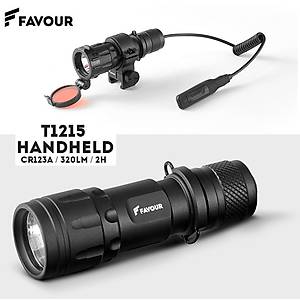 Flashlight Tactical Kit - 320 lumens