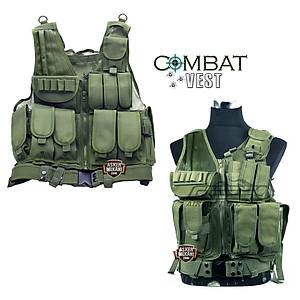 Tactical Combat Vest Olive Green