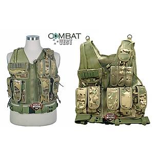Tactical Combat Vest Multi Camo