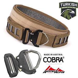 Profesyonel Taktik Ekipman Kemeri Coyote| AustriAlpin COBRA | Y�ksek Mukavemet & MOLLE Uyumlu