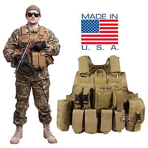 US MOLLE COMBAT VEST COYOTE
