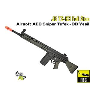 JG T3-K3 G3 Full Size Airsoft AEG Sniper T�fek - OD Ye�il