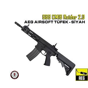 GG CM16 Raider 2.0 Aeg Airsoft T�fek - Siyah YENI VERSIYON