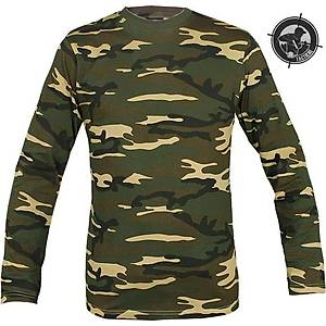 Us Wodland Camo Tactic Tshirt