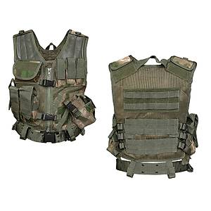 US Tactical Cross Draw Vest FG Atac Camo