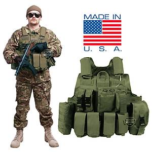 US MOLLE COMBAT VEST OL�VE DRAP