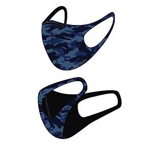 5 Adet BLACKSPADE Unisex Koruyucu Maske BLUE KAMUFLAJ