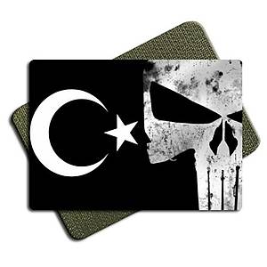 Punisher Siyah Bayrak Tactic Metal Patch