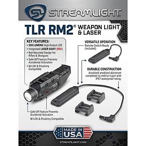 Streamlight  TLR� RM 2 RAIL MOUNTED LIGHTING SYSTEM