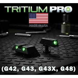 Glock Orijinal OEM Gece Ni�angah� Seti � Trityum � ABD �retimi (G42 / G43 / G43X / G48)