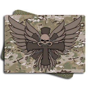 Army Force Tactic Metal Patch