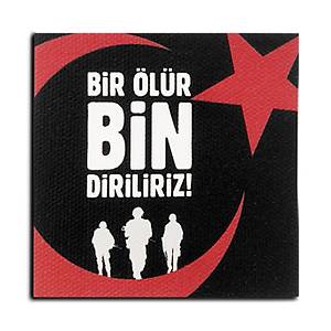 Cordura Kuma� Bask� Bir �l�r Bin Diriliriz Pe�