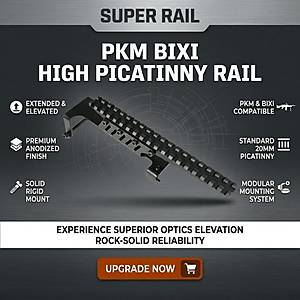 SUPER RAIL PKM / Bixi Y�ksek Profil Picatinny Optik Ray�