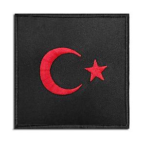 B�y�k Boy KARE Siyah Bayrak Armas�