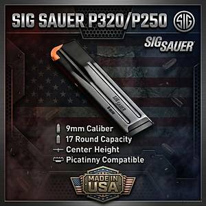SIG SAUER� P320 / P250 17�li �arj�r (9mm) � Orijinal & Dayan�kl�