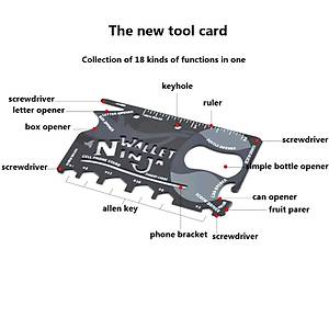 18 in-1 Outdoors Survival Mini card