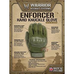 Warrior Enforcer Hard Knuckle Glove Olive Drab Eldiven