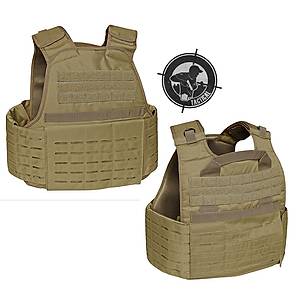 US TACT�CAL LASER CUT CARRIER VEST COYOTE