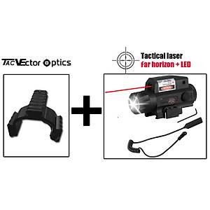 Tac Vector HK33 Mount Rail + M6 QD Flashlight Set