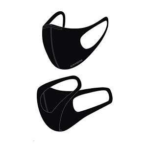 5 Adet BLACKSPADE Unisex Koruyucu Maske Siyah