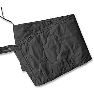 US woodland camouflage poncho liner black