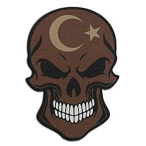 Cordura Kuma� Bask� Tactic Kahve Kurukafa Pe�