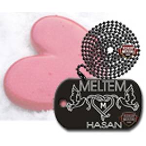 A�K SEVG� SEMBOLL� K�NYE MODEL 4 COLOUR M�L�TARY DOGTAG