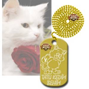 A�K SEVG� SEMBOLL� K�NYE MODEL 11 COLOUR M�L�TARY DOGTAG