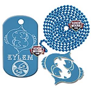 BALIK BURCU SEMBOLL� K�NYE COLOUR M�L�TARY DOGTAG