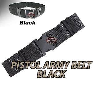 P�STOL ARMY BELT BLACK S�YAH PALASKA
