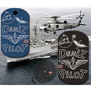 DENİZ HELİKOTER PİLOT KÜNYESİ MİLİTARY DOGTAG