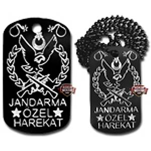 JANDARMA ÖZEL HAREKAT KÜNYESİ MİLİTARY DOGTAG