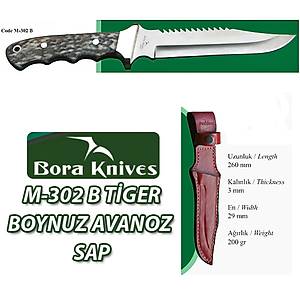 BORA KN�VES M-302 T�GER SAWED TESTEREL� BOYNUZ AVANOZ SAP