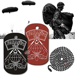 PARA��T T�M� K�NYES� M�L�TARY DOGTAG