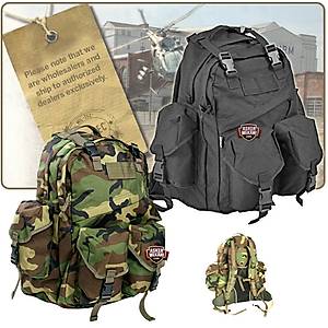 RUCKSACK WOODLAND&BLACK BAG