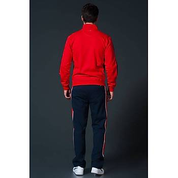 Conga Chinese Red Peacoat White