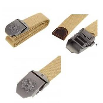 Flexibility Alloy Head Tactical Cotton Canvas Belt