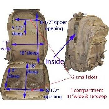 ModGear Level III Assault Backpack Coyote Brown