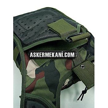 Multi Purpose Molle Gear Shoulder Bag Woodland Camo