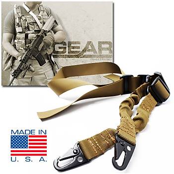 Tactical 2-Point Bungee Sling Tan Ask Kay