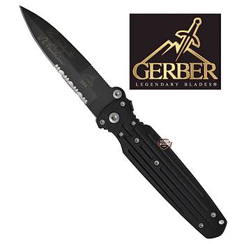 Gerber Applegate-Fairbairn Covert Folder Knife (3.75" Black Serr)