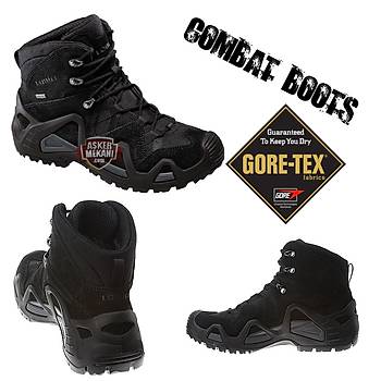 ​Combat Goretex Zephyr Mid Black Boots