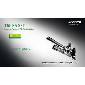 Nextorch T6L R5 SET LED Flashlight 320 Lumens Tüfek Feneri