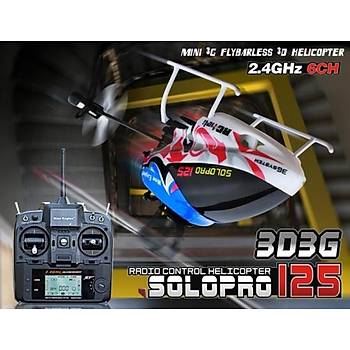 Solo Pro 125 Kırmızı-Gri Flybarless Mikro 3D