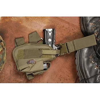 Tactical drop leg pistol holster coyote Tan